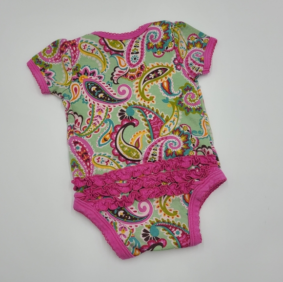 Vera Bradley Tutti Frutti ruffle bodysuit size 3-6 months - Picture 3 of 4